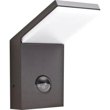Ideal Lux - LED-ulkovalaisin anturilla STYLE LED/9W/230V 4000K CRI 90 IP54 antrasiitti