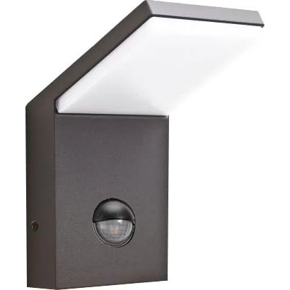 Ideal Lux - LED-ulkovalaisin anturilla STYLE LED/9W/230V 4000K CRI 90 IP54 antrasiitti
