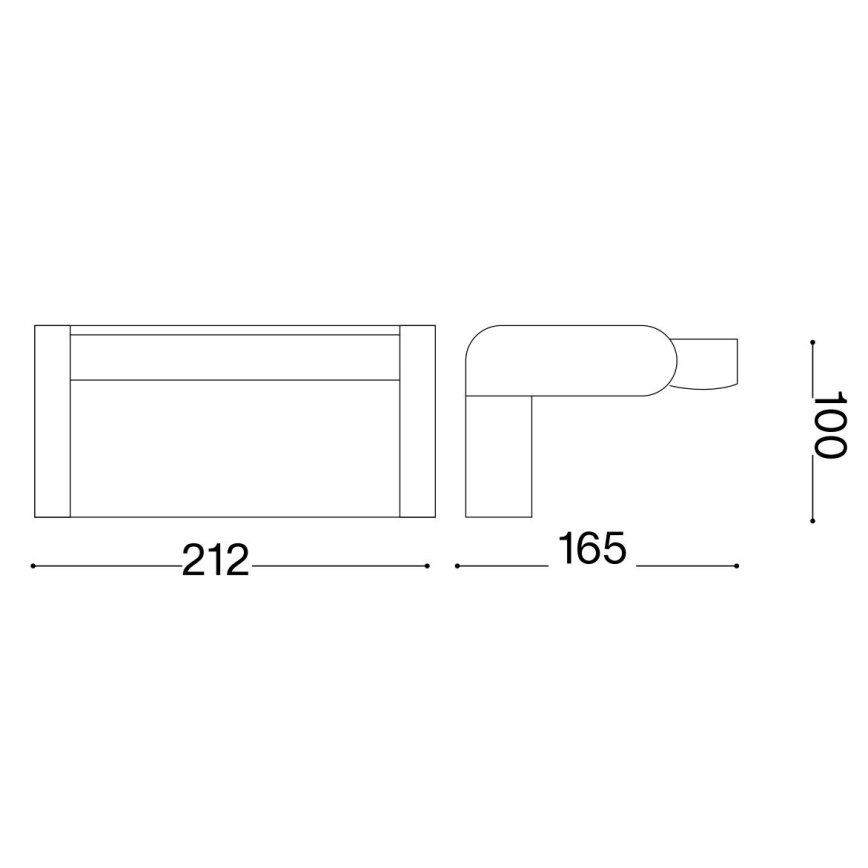 Ideal Lux - LED Ulkovalo anturilla SWIPE LED/21W/230V CRI 90 IP54 valkoinen
