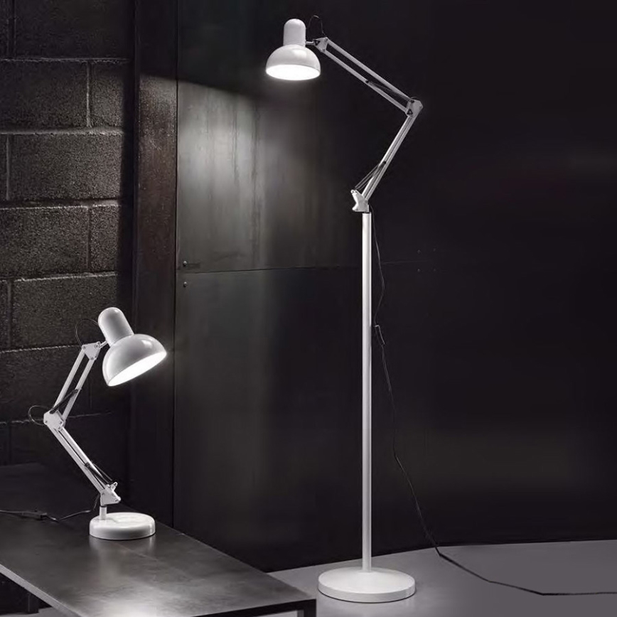 Ideal Lux - Pöytävalaisin 1xE27/40W/230V valkoinen
