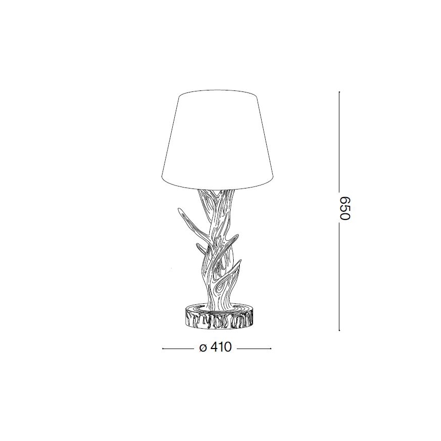 Ideal Lux - Pöytävalaisin CHALET 1xE27/60W/230V sarvet