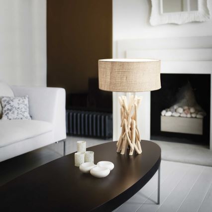 Ideal Lux - Pöytävalaisin DRIFTWOOD 1xE27/60W/230V guava