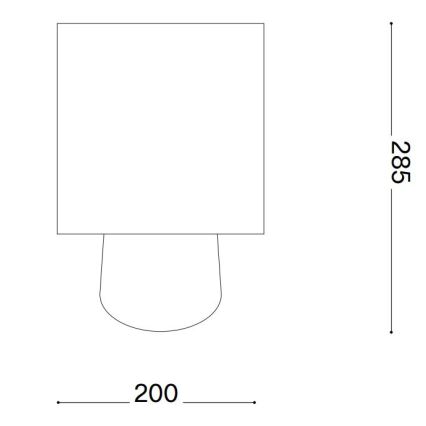 Ideal Lux - Pöytävalaisin KALI 1xE14/40W/230V keramiikka/kerma/beige