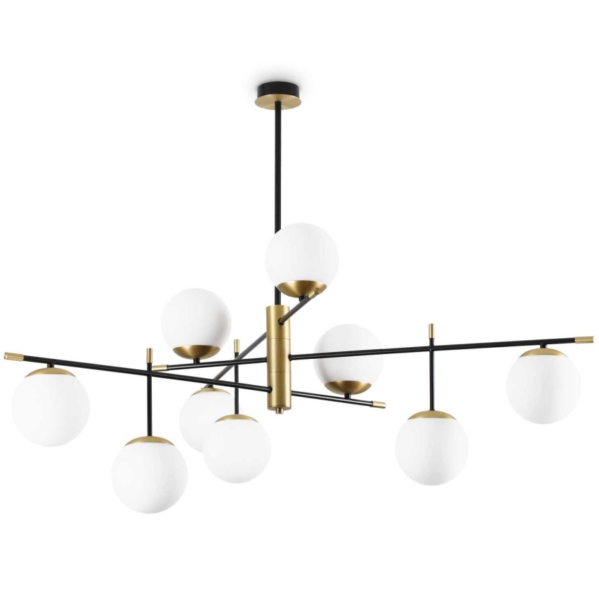 Ideal Lux - Riippukattokruunu GOURMET 9xE14/28W/230V halkaisija 131,5 cm kulta