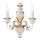 Ideal Lux - Seinävalaisin FIRENZE 2xE14/40W/230V valkoinen/kulta