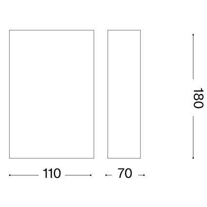 Ideal Lux - Seinävalaisin FLASH 1xG9/40W/230V valkoinen