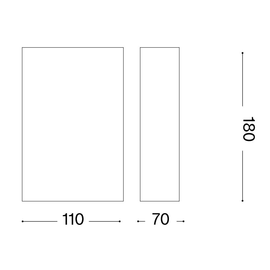 Ideal Lux - Seinävalaisin FLASH 1xG9/40W/230V valkoinen