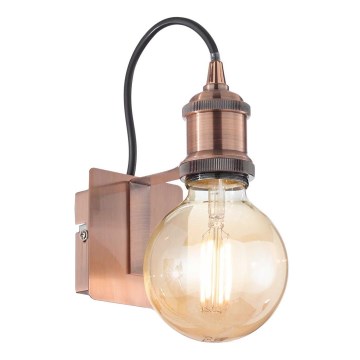 Ideal Lux - Seinävalaisin FRIDA 1xE27/60W/230V kupari