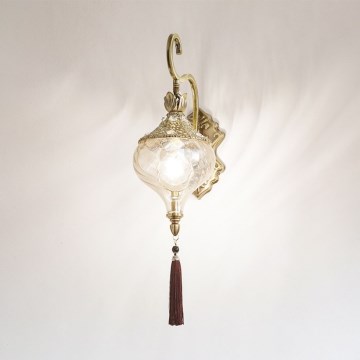 Ideal Lux - Seinävalaisin HAREM 1xE27/42W/230V messinki
