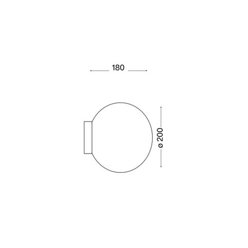 Ideal Lux - Seinävalaisin MAPA 1xE27/60W/230V