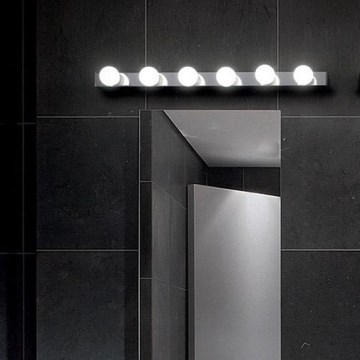 Ideal Lux - Seinävalaisin PRIVE 6xE14/40W/230V kiiltävä kromi