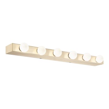 Ideal Lux - Seinävalaisin PRIVE 6xE14/40W/230V messinki