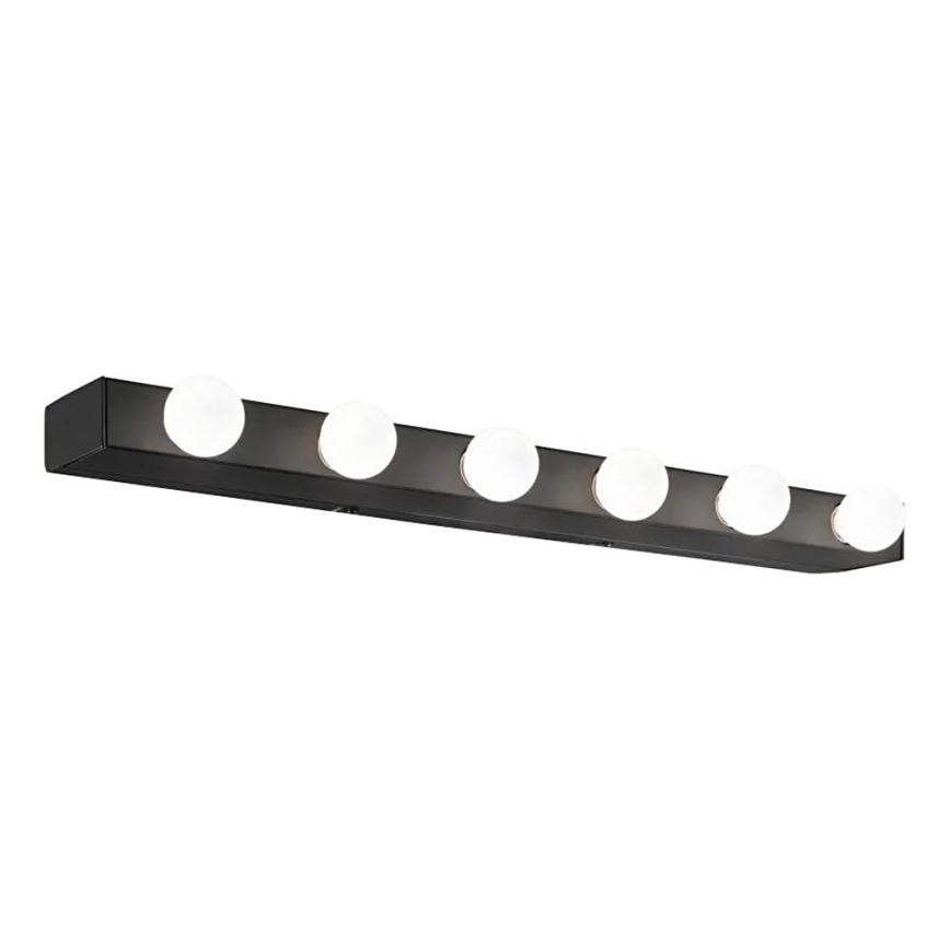 Ideal Lux - Seinävalaisin PRIVE 6xE14/40W/230V musta