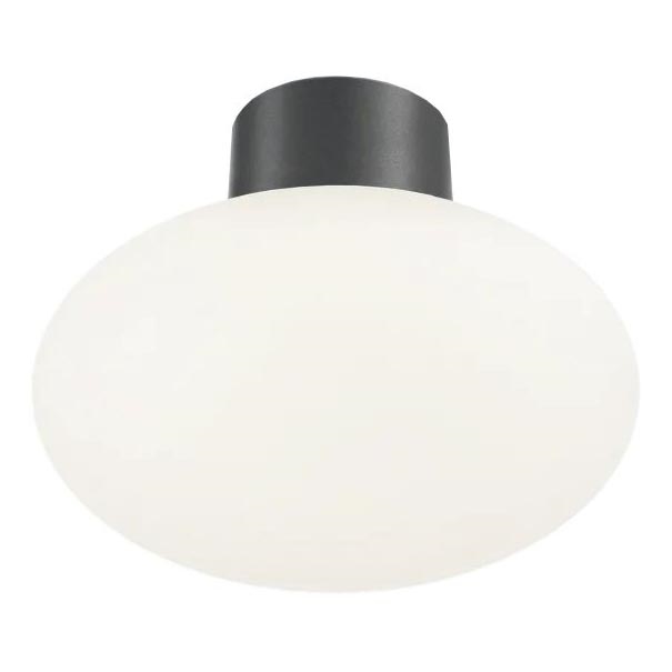 Ideal Lux - Ulkokattovalo CLIO 1xE27/42W/230V IP44 antrasiitti