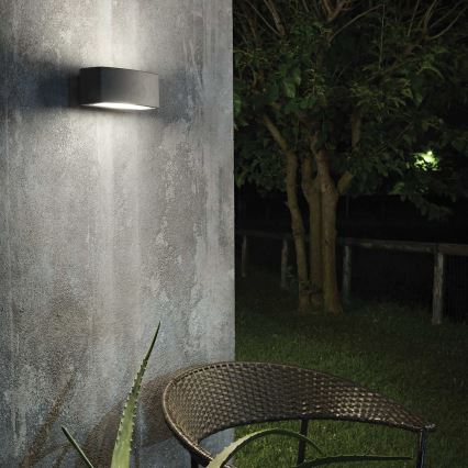 Ideal Lux - Ulkoseinävalaisin ANDROMEDA 1xE27/60W/230V IP55 musta