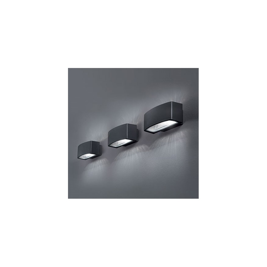 Ideal Lux - Ulkoseinävalaisin ANDROMEDA 2xE27/60W/230V IP55 antrasiitti
