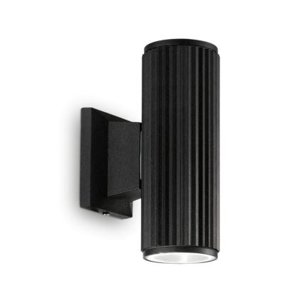 Ideal Lux - Ulkoseinävalaisin BASE 2xGU10/28W/230V IP44 musta