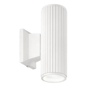 Ideal Lux - Ulkoseinävalaisin BASE 2xGU10/28W/230V IP44 valkoinen