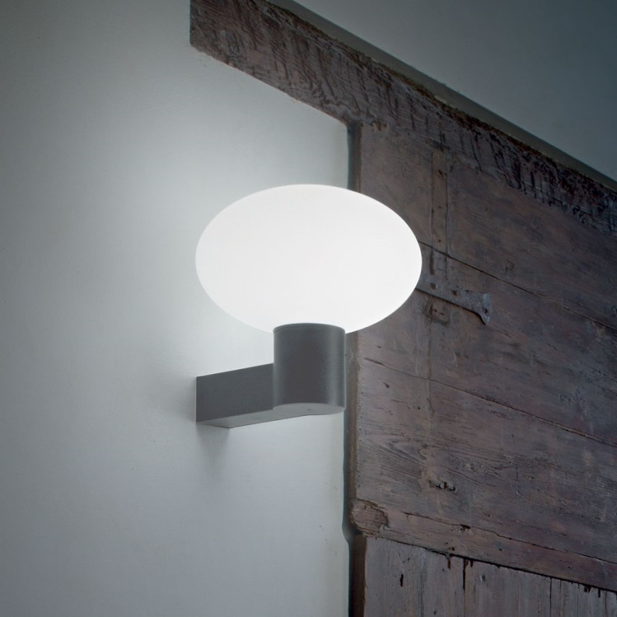 Ideal Lux - Ulkoseinävalaisin CLIO 1xE27/42W/230V IP44 antrasiitti