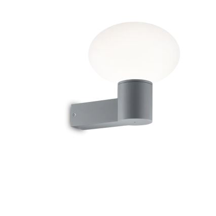 Ideal Lux - Ulkoseinävalaisin CLIO 1xE27/42W/230V IP44 harmaa