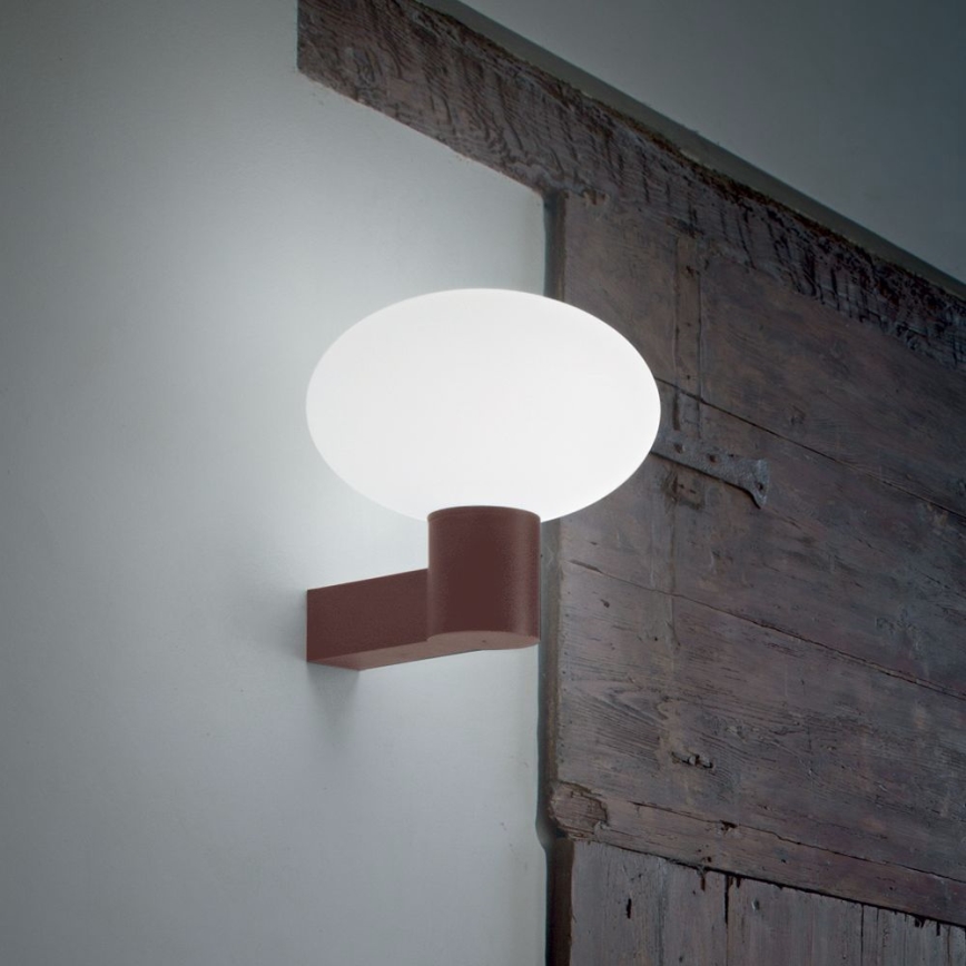 Ideal Lux - Ulkoseinävalaisin CLIO 1xE27/42W/230V IP44 ruskea