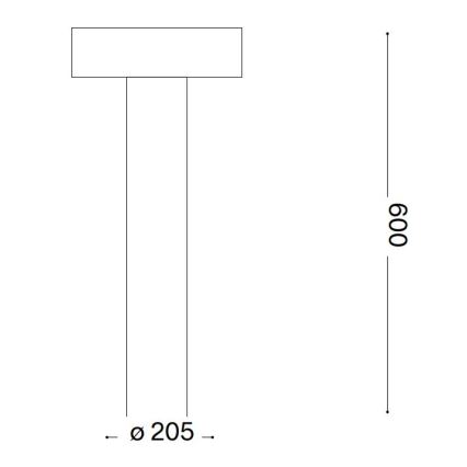Ideal Lux - Ulkovalaisin 4xG9/15W/230V 60 cm IP44 antrasiitti