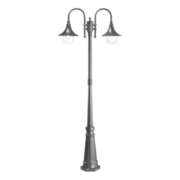 Ideal Lux - Ulkovalaisin CIMA 2xE27/52W/230V 216 cm IP43 antrasiitti