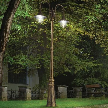 Ideal Lux - Ulkovalaisin CIMA 2xE27/52W/230V 216 cm IP43 patina
