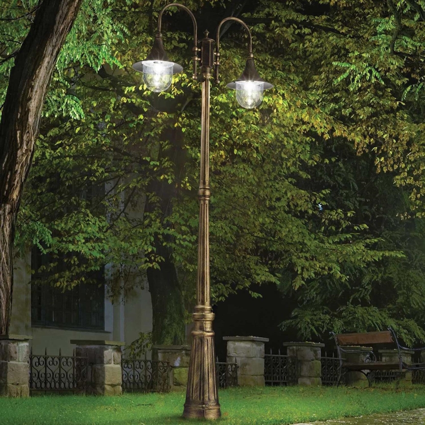 Ideal Lux - Ulkovalaisin CIMA 2xE27/52W/230V 216 cm IP43 patina