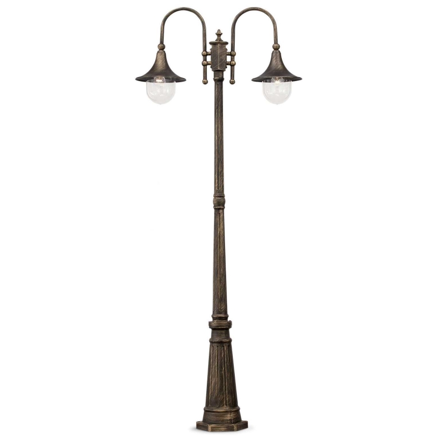 Ideal Lux - Ulkovalaisin CIMA 2xE27/52W/230V 216 cm IP43 patina