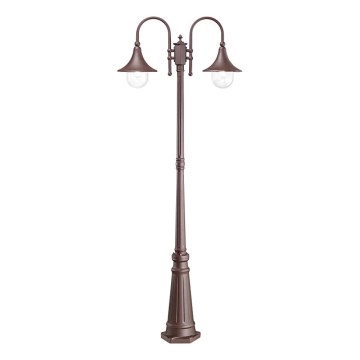 Ideal Lux - Ulkovalaisin CIMA 2xE27/52W/230V 216 cm IP43 ruskea