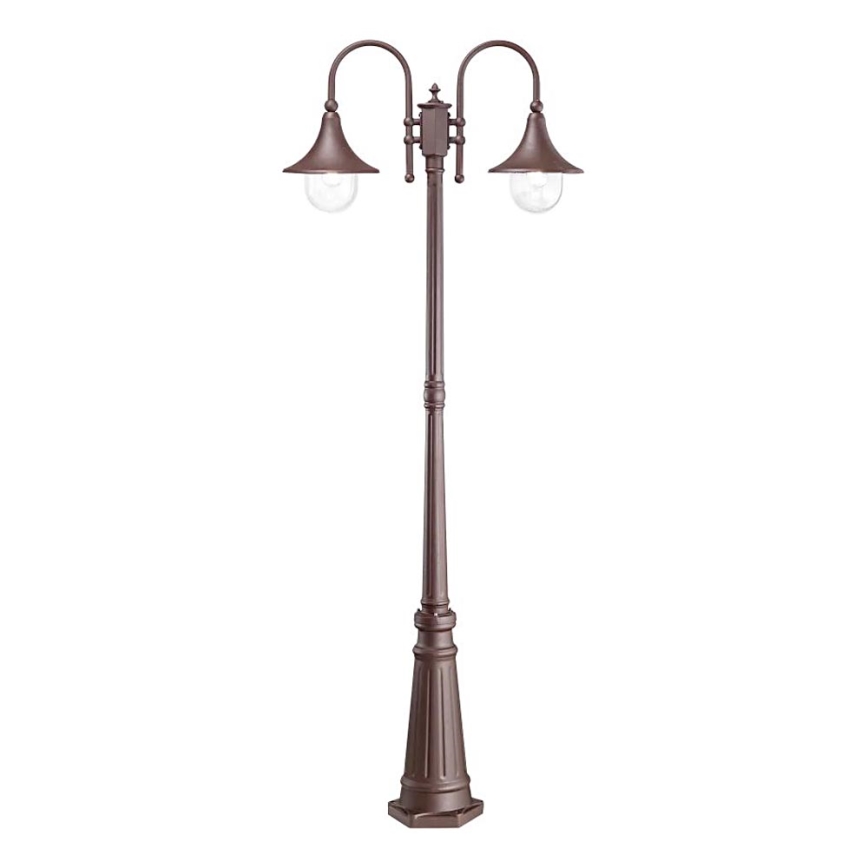 Ideal Lux - Ulkovalaisin CIMA 2xE27/52W/230V 216 cm IP43 ruskea