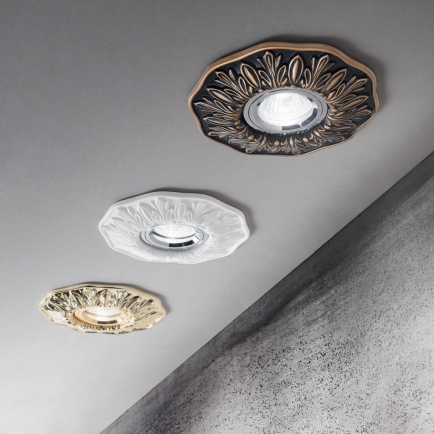 Ideal Lux - Upotettava valo 1xGU10/50W/230V kulta