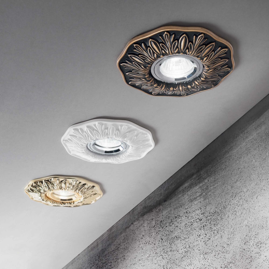Ideal Lux - Upotettu valo 1xGU10/50W/230V pronssi