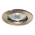 Ideal Lux - Upotettu valo JAZZ 1xGU10/50W/230V pronssi