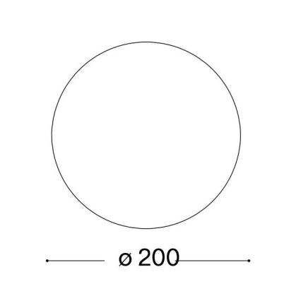 Ideal Lux - Vaihtolasikupu MAPA, yhteensopiva E27-kannan kanssa, Ø 20 cm, valkoinen