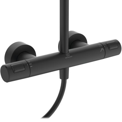 Ideal Standard A7545XG - Suihkusetti, jossa termostaattihana CERATHERM T25, mattamusta