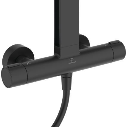 Ideal Standard BD583XG - Suihkusetti CERATHERM ALU+ -sekoittajalla, mattamusta