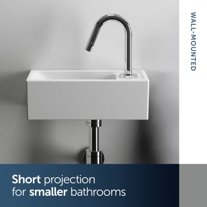 Ideal Standard E211201 - Seinään asennettava pesuallas I.LIFE S 37x21 cm keramiikka/valkoinen