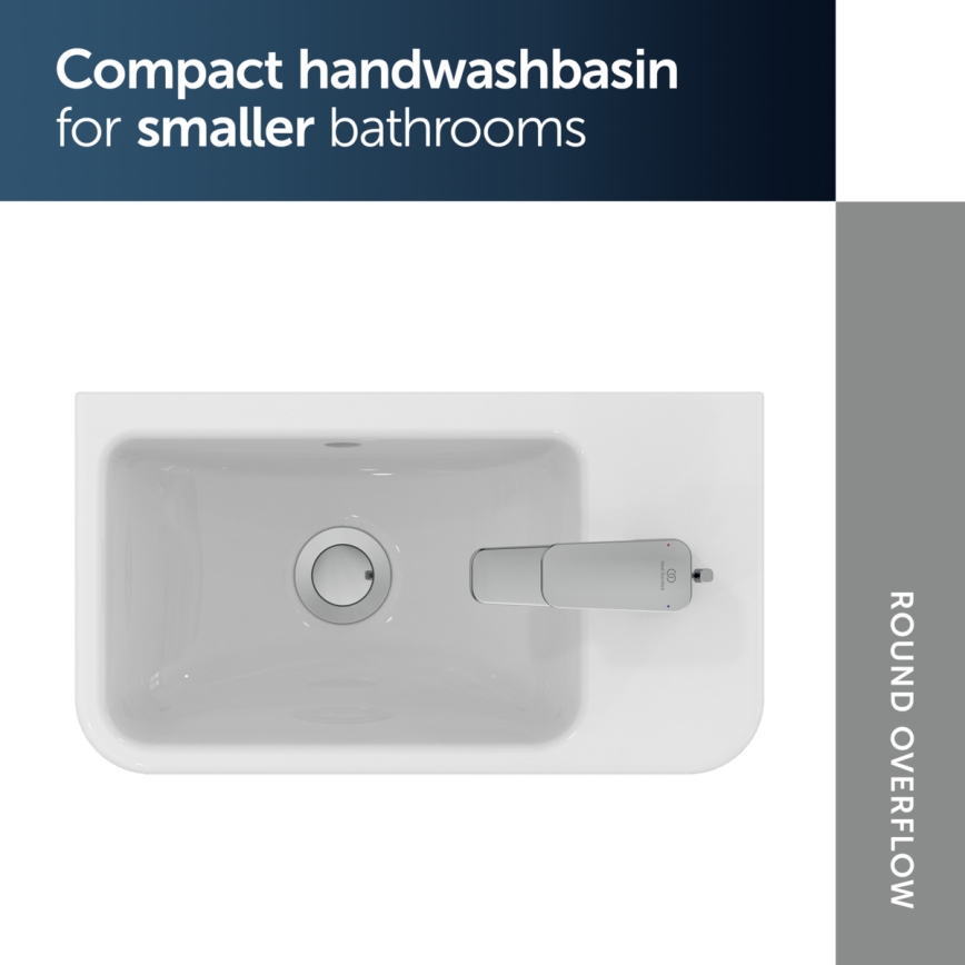 Ideal Standard T458601 -  Seinään asennettava pesuallas I.LIFE S 45x25 cm keraaminen/valkoinen