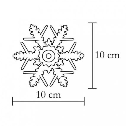 Ikkunakoriste 1xLED/2xCR2032