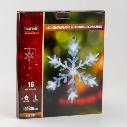 Ikkunakoriste 8xLED/3xAA