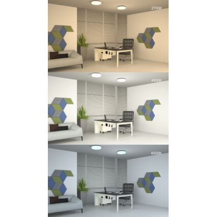 Himmennettävä LED-kattovalaisin kaukosäätimellä LED/42W/230V 40 cm