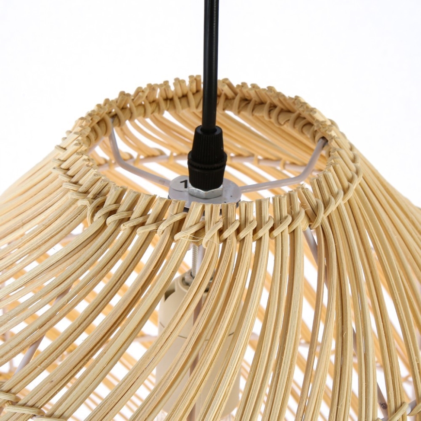 Kattokruunu johdossa PELO 1xE27/40W/230V halkaisija 35 cm rottinki
