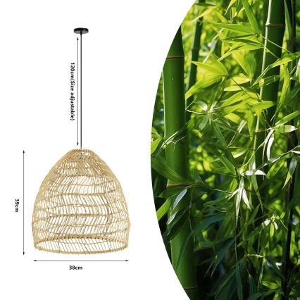 BOHO DELICADO -riippuvalaisin johdolla, 1x E27/40W/230V, halkaisija 38 cm