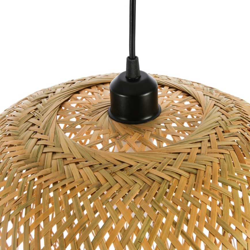 Kattokruunu johdossa HILO 1xE27/40W/230V halkaisija 45 cm bambu