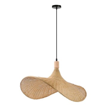 Immax 08289L - Kattokruunu johdossa SOMBRERO 1xE27/40W/230V halkaisija 70 cm rottinki