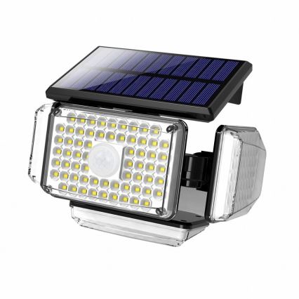 LED aurinkokenno seinävalaisin anturilla LED/5W/5,5V IP65