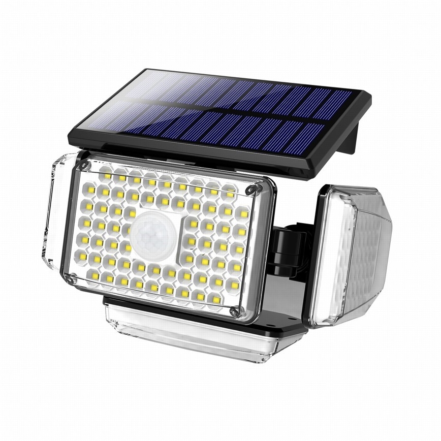 LED aurinkokenno seinävalaisin anturilla LED/5W/5,5V IP65