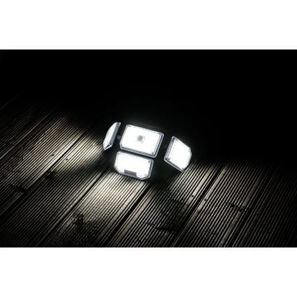 LED aurinkokenno seinävalaisin anturilla LED/5W/5,5V IP65